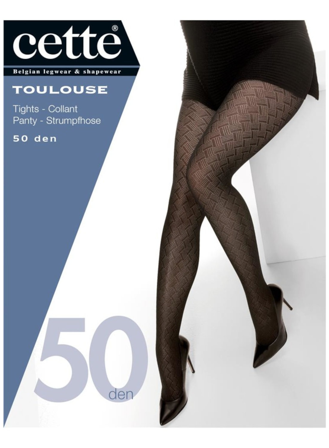 modní vzorované punčocháče Cette Toulouse M07