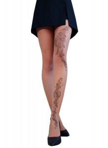 Punčochové kalhoty s tetováním CdR Tatoo