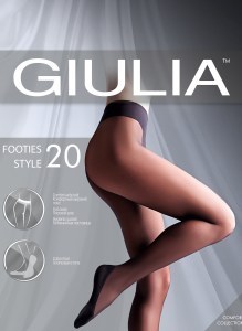 Giulia Footies Style 20 punčocháče s bavlněnou ponožkou