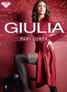 Giulia Pari Lurex 60 punčocháče s imitací podvazku